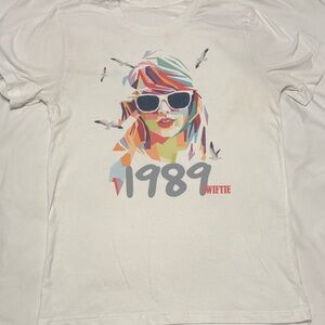 Graphic Tee with Colorful Portrait